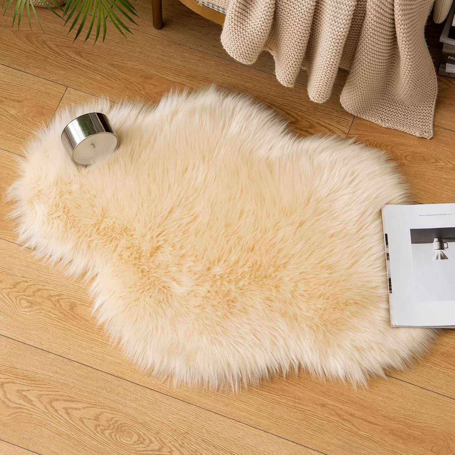 Soft Shaggy Faux Fur Area Rug