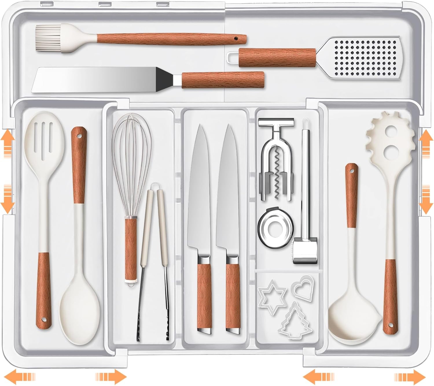 Expandable Kitchen Utensil Drawer Organizer