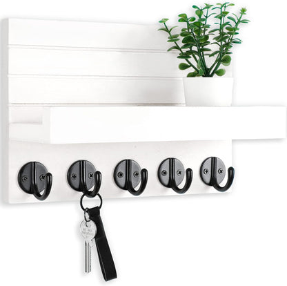 Wall Mounted Key Holder with Shelf