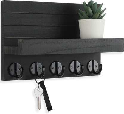 Wall Mounted Key Holder with Shelf