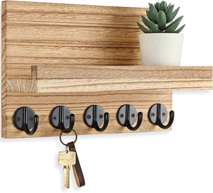 Wall Mounted Key Holder with Shelf