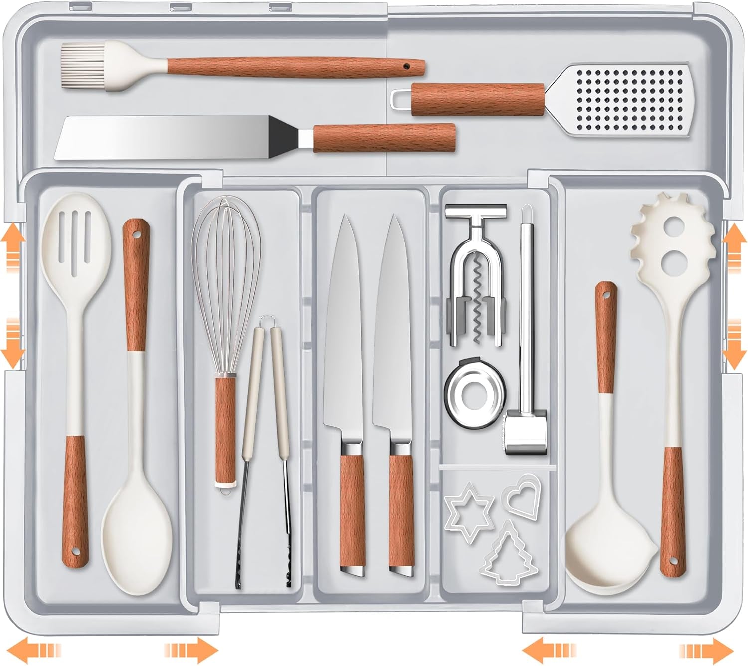 Expandable Kitchen Utensil Drawer Organizer