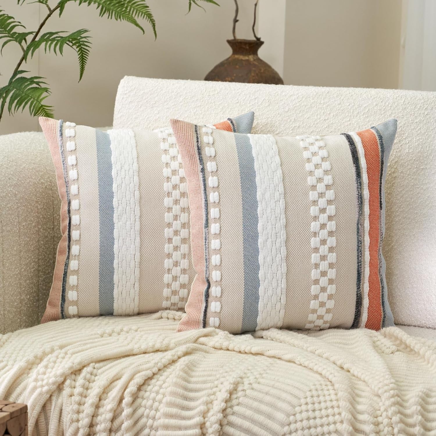 Boho Decorative Throw Pillow Covers Set