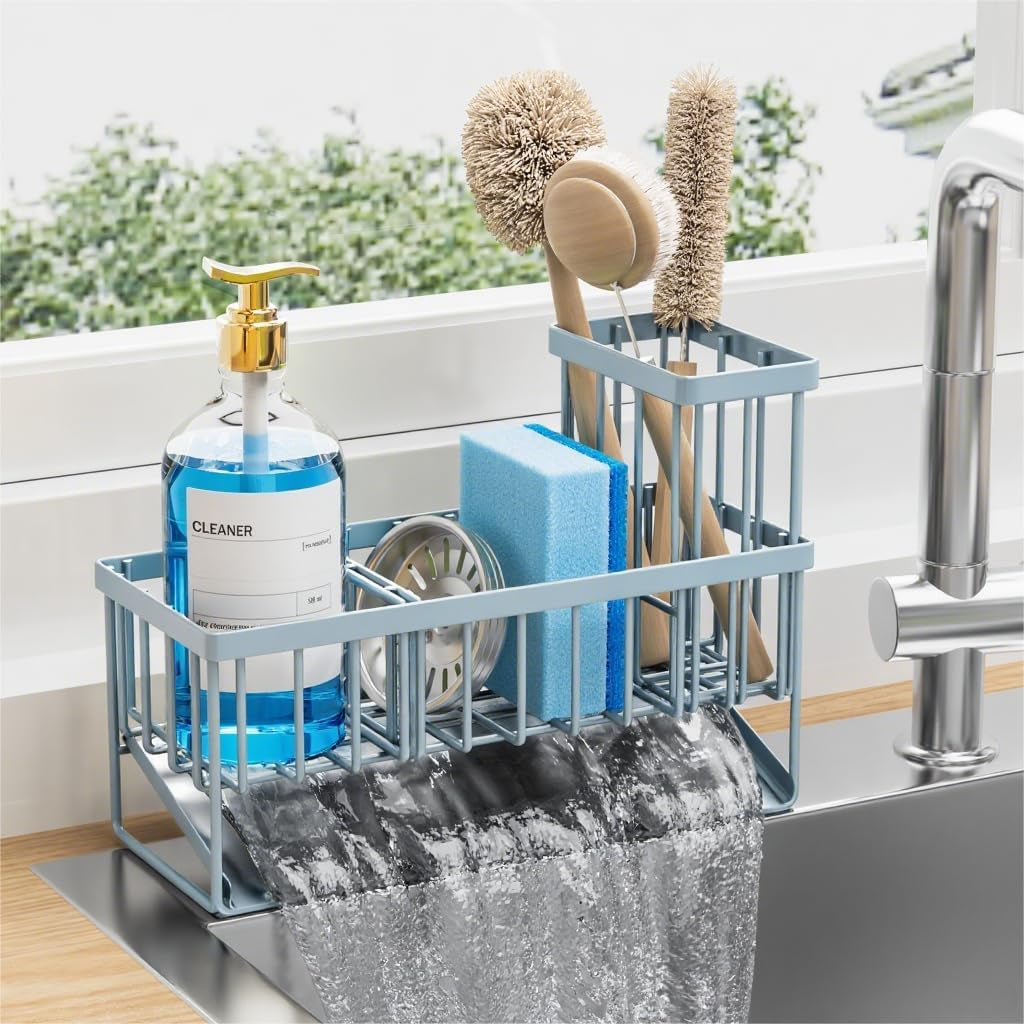 304 Stainless Steel Kitchen Sink Caddy Organizer