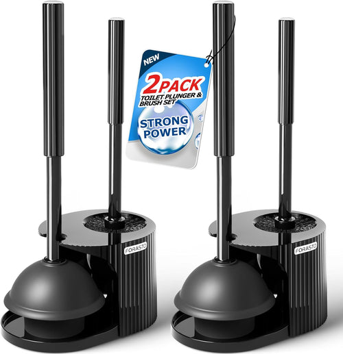 2-in-1 Toilet Brush & Plunger Set