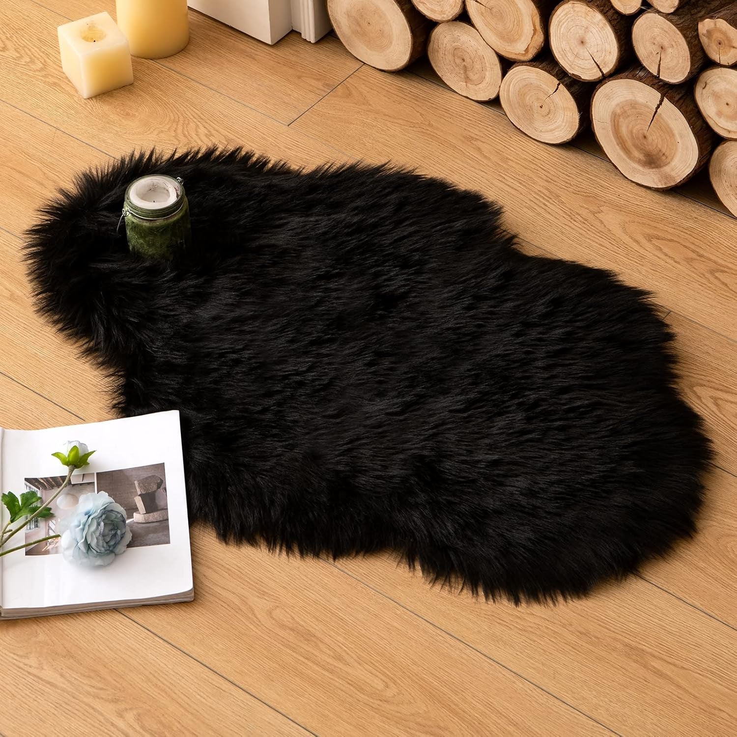 Soft Shaggy Faux Fur Area Rug