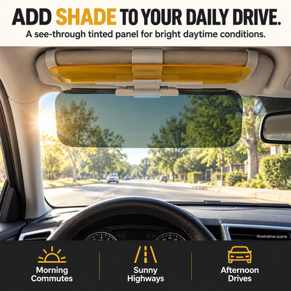 🔥Early Black Friday Sale🎉Dual-Panel Clip-On Car Visor | Save 50% on the 2-Pack