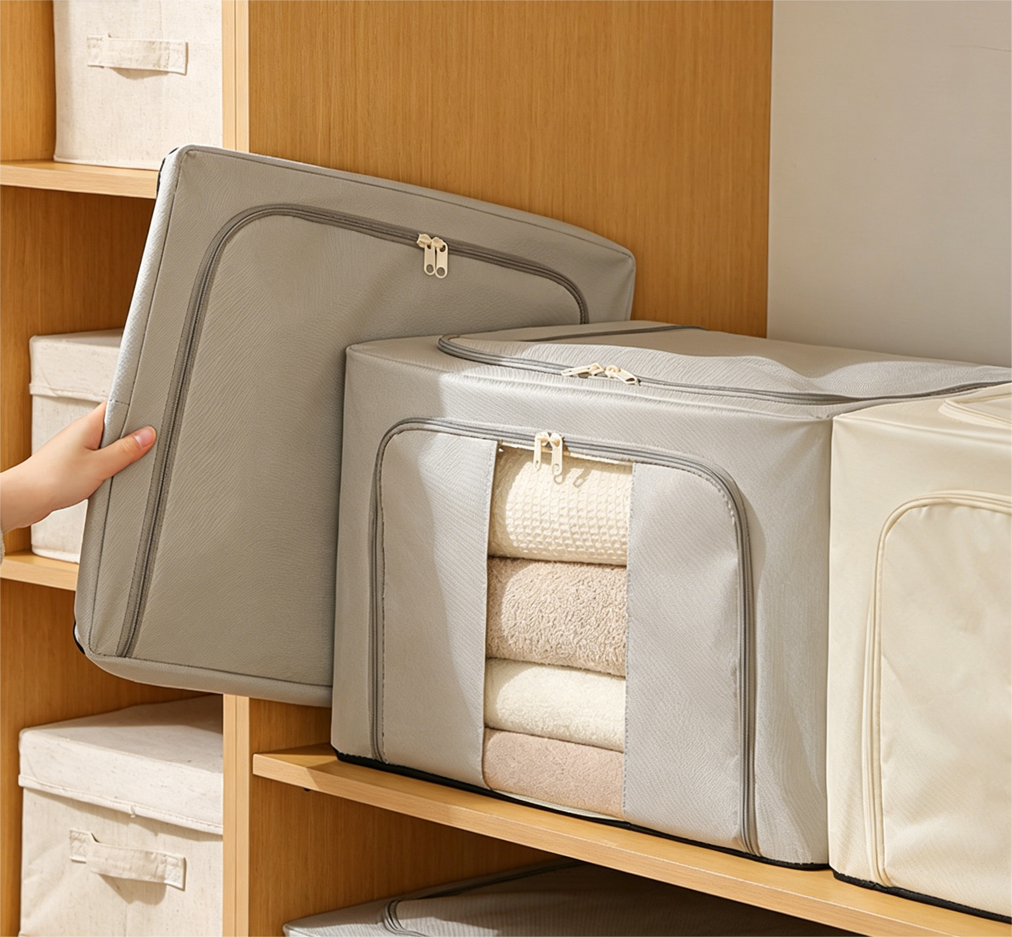 Foldable Large-Capacity Clothes Storage Box