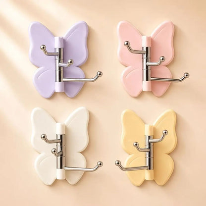 🔥2026 HOT SALE - 🦋No Drilling Swivel Butterfly Hook