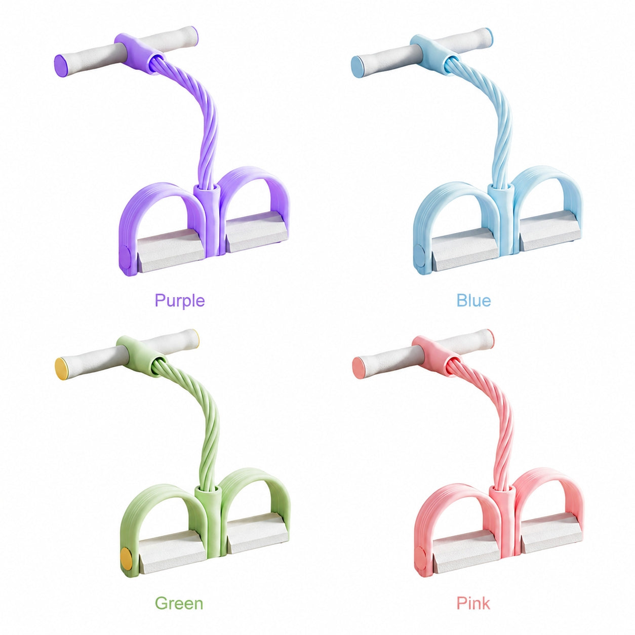 💪 Multifunction Pedal Resistance Band🏋️Abdomen/Waist/Arm/Leg Stretching Slimming Training