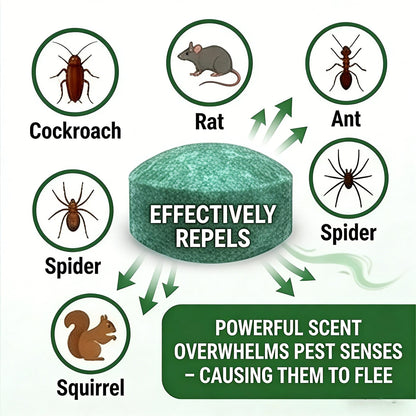 💥 Natural Peppermint Rodent Repellent Tablets – 10 Pack