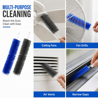 🌀 Clean Hidden Fan Dust In Seconds — Flexible Fan Cleaning Brush for Blades, Vents & Tight Gaps