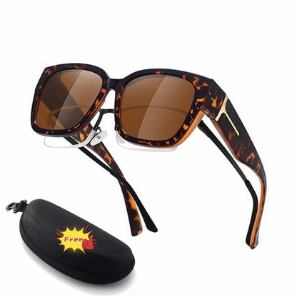 🕶️ Fit-Over Polarized Sunglasses for Women – Wear Over Prescription Glasses