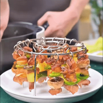 🔥🔥LAST DAY -BUY 18 GET 18 FREE-$0.92 EACH🎁No More Turning! Perfectly Crispy Air Fryer Skewers in One Go