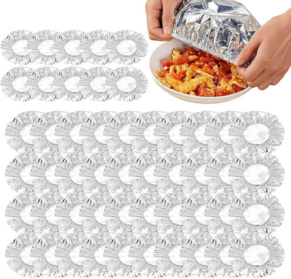 🔥Last Day Buy 1 get 2 free- $11.66 EACH🎁 Reusable Heat-Sealable Aluminum Foil Food Preservation Lids (50 per pack)