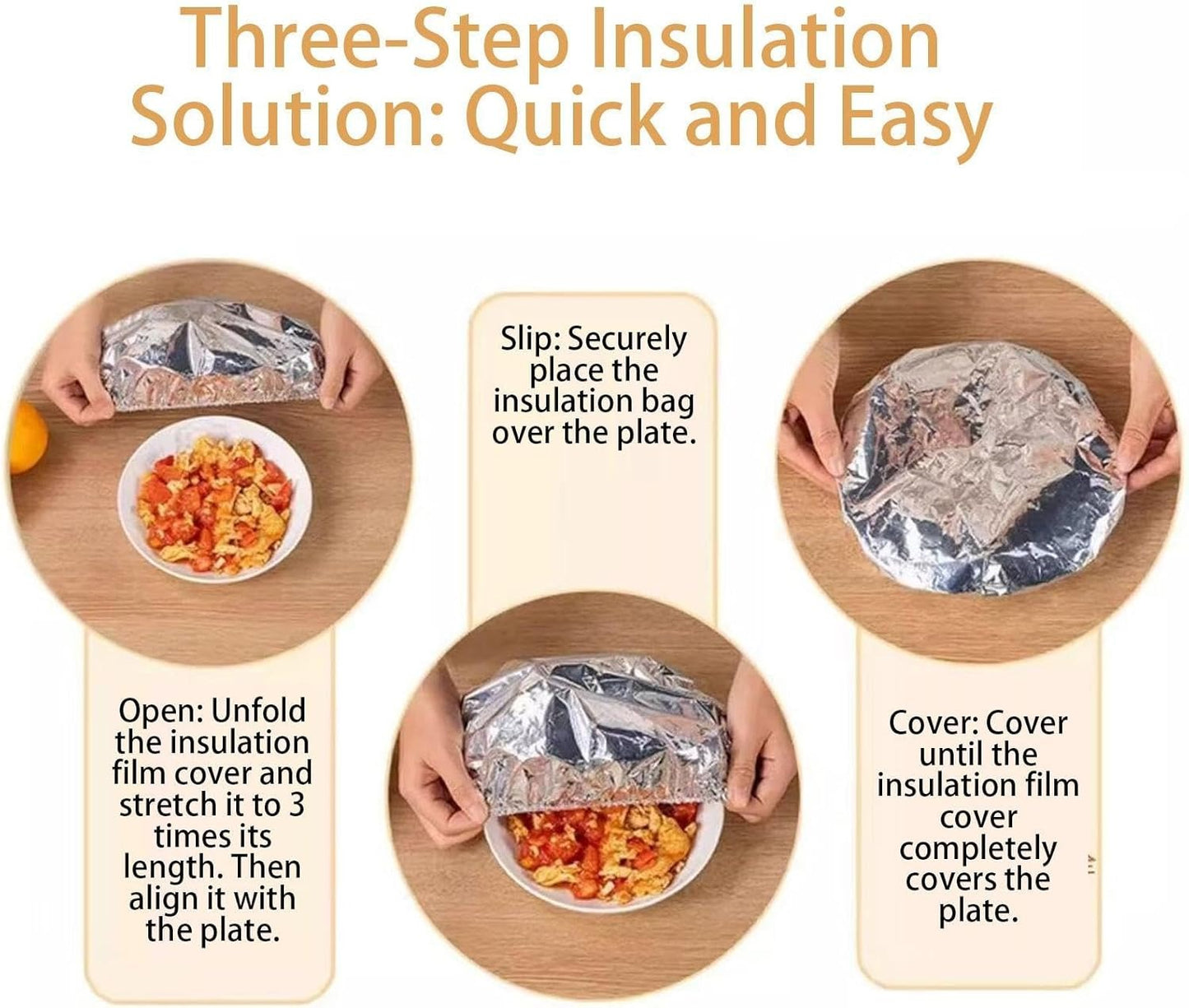 🔥Last Day Buy 1 get 2 free- $11.66 EACH🎁 Reusable Heat-Sealable Aluminum Foil Food Preservation Lids (50 per pack)