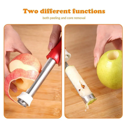 🔥Last Day Buy 1 Get 1 Free $10.49 Each🔥2 in 1 Apple Corer and Peeler - Stainless Steel Fruit Corer
