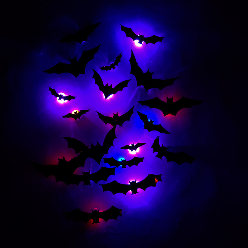 🔥 Last Day 50% OFF 🔥🦇Spooky 3D Bat LED Wall Light, Halloween Decor for Indoors and Outdoors👻