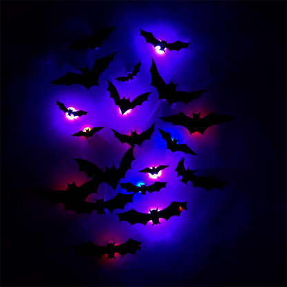 🔥 Last Day 50% OFF 🔥🦇Spooky 3D Bat LED Wall Light, Halloween Decor for Indoors and Outdoors👻
