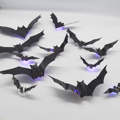 🔥 Last Day 50% OFF 🔥🦇Spooky 3D Bat LED Wall Light, Halloween Decor for Indoors and Outdoors👻