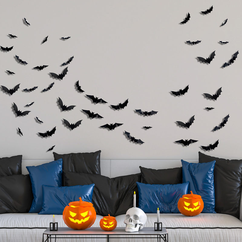 🔥 Last Day 50% OFF 🔥🦇Spooky 3D Bat LED Wall Light, Halloween Decor for Indoors and Outdoors👻