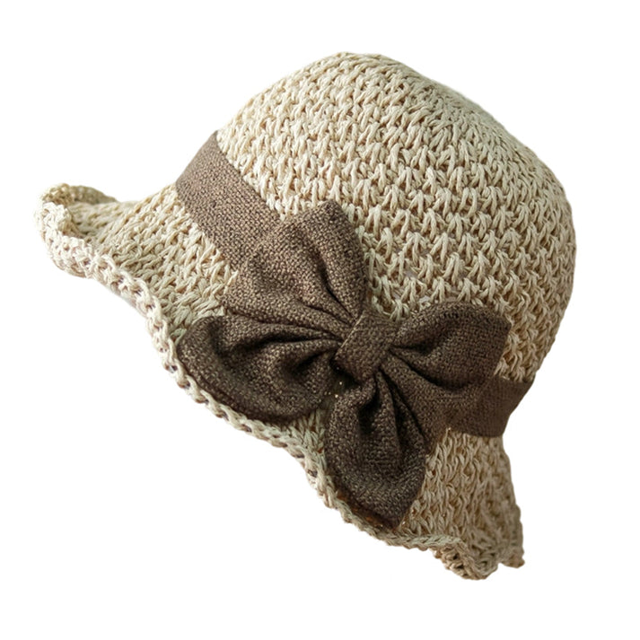 🔥 Hot Sale 50% OFF🔥Elegant Woven Straw Sun Hat with Bow